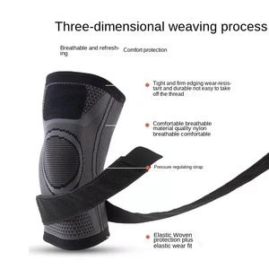 Maglia in Spandex manica al ginocchio Sport <span class=keywords><strong>Outdoor</strong></span> Powerlifting ginocchiera supporto Joelheira basket Rodilleras equipaggiamento protettivo - Product Image 6
