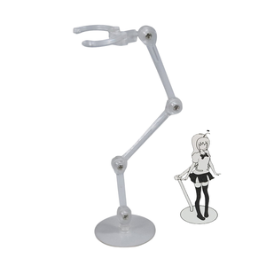 Flessibile Mini Action Doll espositore 10 colori PVC Stock figurine Stand braccio mobile Display regolabile per i giocattoli delle ragazze - Product Image 1