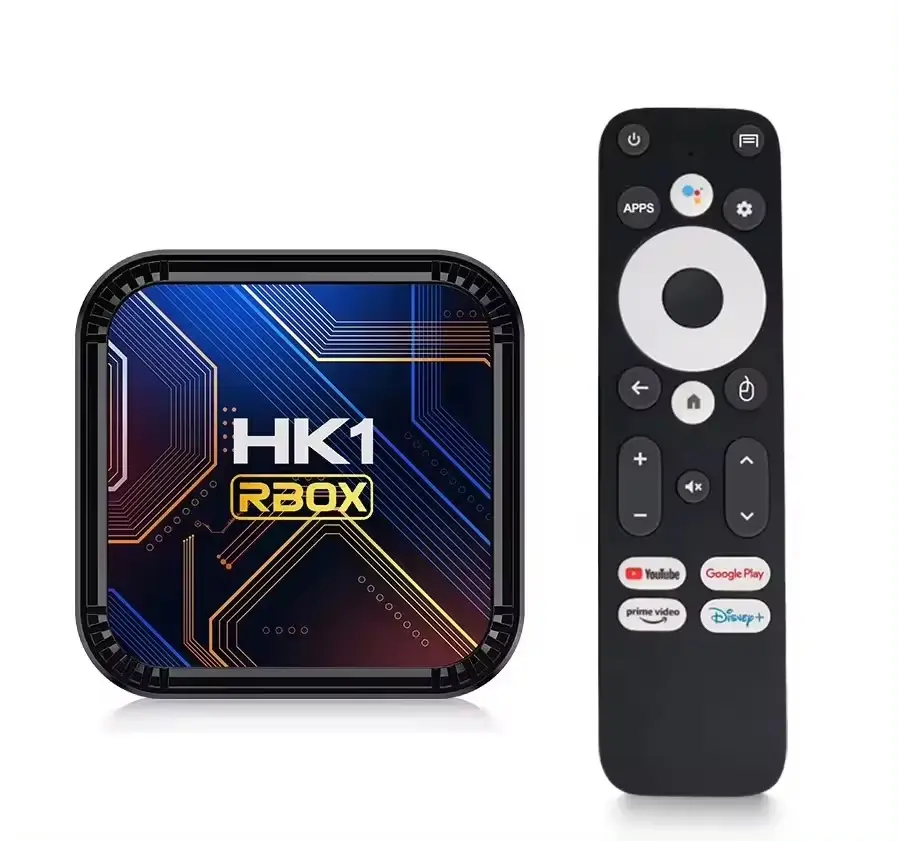 QUNSHITECH HK1 RBOX K8S Android 2023 TV Box RK3528 13.0G/5G WiFi 4 dukungan 4K Set Top Oem kotak tv baru musim panas 2.4