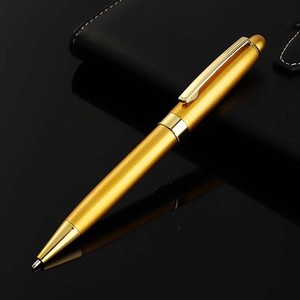 Stylo bille rotatif élégant en métal, gravure laser personnalisée du logo, pour cadeau souvenir client d'entreprise - Product Image 3