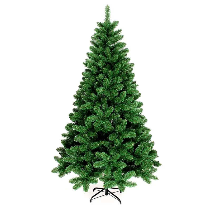 شجرة عيد الميلاد الصناعية الخضراء من الكلوريد متعدد الفينيل بطول 150 سم و180 سم و210 سم