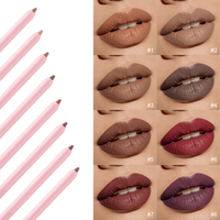 Matte Langanhaltende Lippenkontur-Stifte Wasserfester Lippenstift Nude Braun Langanhaltend Rosa Cremig Gold Lip Liner