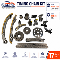 Nouveau kit de chaîne de distribution en acier allié, garantie 12 mois, pour Prado, Hilux, Hiace, Tacoma, Fortuner, Innova 2.7L 2TR-FE 16V DOHC VVT-i