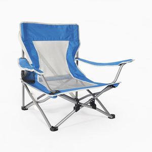 Modern Style Metal Moon <b>Chair</b> <b>Foldable</b> Oxford Fabric Outdoor Furniture for <b>Beach</b> Park Use Hitire - Product Image 1