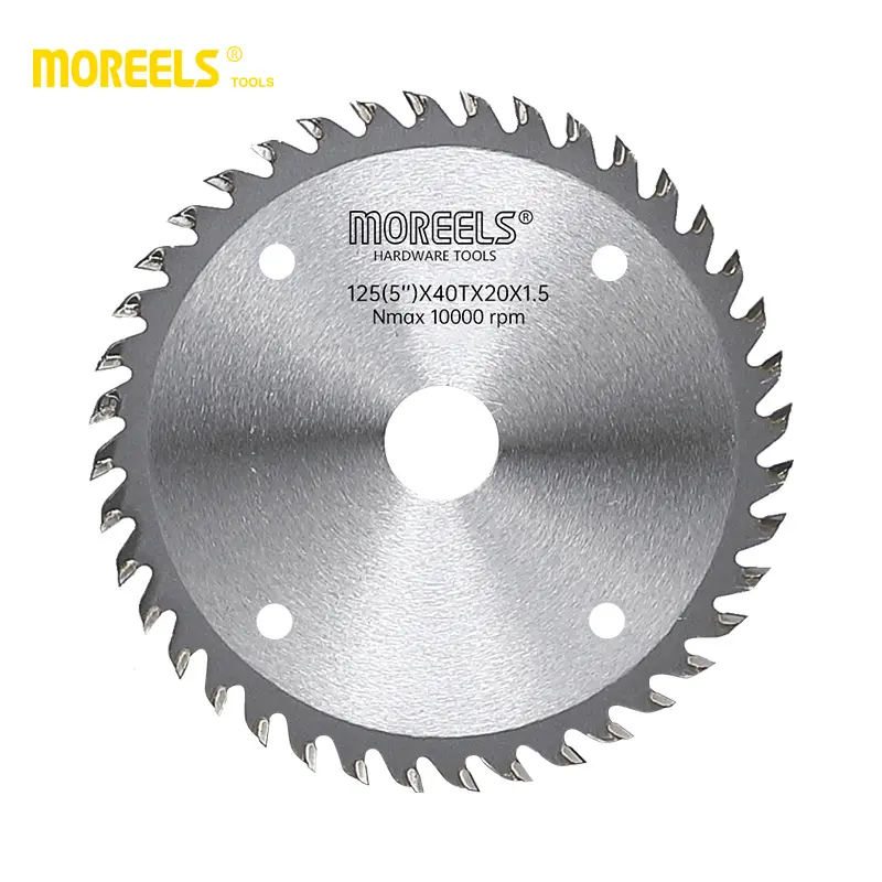 MOREELS Baru 5''Inch 125Mm 40-Gigi ATB TCT Melihat Pisau untuk Memotong Kayu