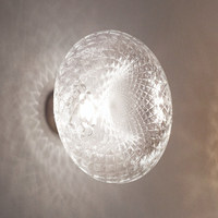 Lampe murale artistique postmoderne en fer forgé avec globe en verre de 30 cm de diamètre, inspirée d'Instagram, pour escaliers et chambres