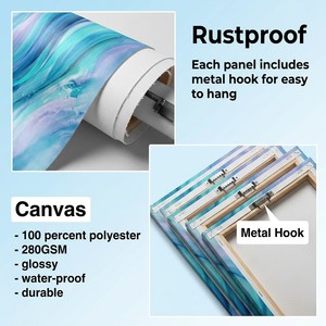 Impression sur toile personnalisée Homco, art photo, décoration murale personnalisée, prête à accrocher, peinture sur toile <span class=keywords><strong>en</strong></span> gros - Product Image 3