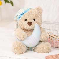 Boneka Beruang Teddy Super Lembut dengan Isian Kapas PP, Bantal Tidur Lucu untuk Anak Perempuan, Dekorasi Ruang Tamu
