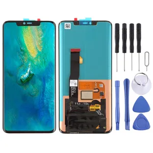 Original OLED LCD-Bildschirm für Huawei Mate 20 Pro mit Digitizer-Voll montage (Support Fingerprint Ident ification) (Schwarz)