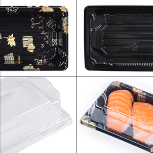 Paquete Sunzza, cubierta antivaho desechable personalizada, blíster de plástico de grado alimenticio para mascotas, embalaje de comida para llevar sushi para fiesta - Product Image 4