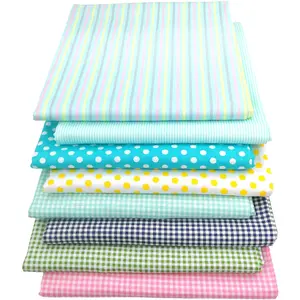 8 Designs Assorted Square Fabric Bundles Sewing Square Patchwork Precut Fabric Scraps for DIY Quilting Applique Doll Dress