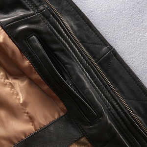Áo khoác da cừu mùa đông ấm áp tùy chỉnh cho nam, có thể tháo rời, kiểu dáng phi công, chất liệu da bò phối cotton, nhiều cỡ lớn - Product Image 5