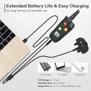 थोक कस्टम सर्वश्रेष्ठ कुत्ता बार्किंग कॉलर पुश बटन बीप कंपन झटका दूरस्थ कुत्ते प्रशिक्षण कॉलर के साथ - Product Image 4