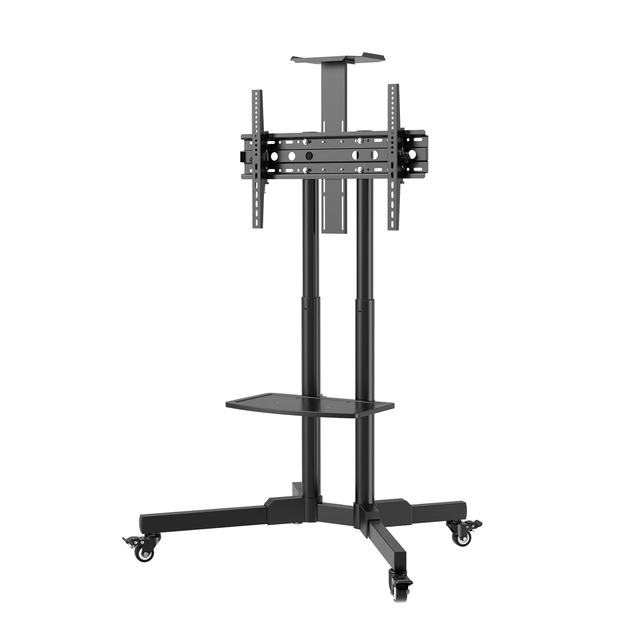 NBJOHSON Mobile TV Mount Height Adjustable 32"-75" Removable TV Trolley Stand TV Cart