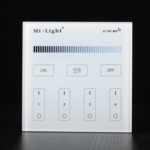 Miboxer <span class=keywords><strong>Mi</strong></span> <span class=keywords><strong>Light</strong></span> T1 T2 <span class=keywords><strong>T3</strong></span> T4 AC 2.4G sans fil 4 zones RF gradateur panneau mural télécommande - Product Image 3
