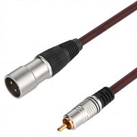 Câble d'interconnexion audio non équilibré HiFi RCA mâle vers XLR 3 broches mâle, adaptateur pour amplificateur, haut-parleur, mixeur