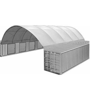 Abri de conteneur maritime à toit <span class=keywords><strong>en</strong></span> dôme, abri de stockage industriel, tente d'ombrage pour cargaison, abri de <span class=keywords><strong>garage</strong></span>, auvent, abri de conteneur maritime - Product Image 1