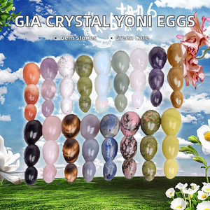 Juego <span class=keywords><strong>de</strong></span> Huevos Yoni <span class=keywords><strong>de</strong></span> Piedras Preciosas Ecológicas Certificadas por GIA, Perforados, <span class=keywords><strong>de</strong></span> <span class=keywords><strong>Jade</strong></span> Natural, Cuarzo Rosa, Obsidiana Negra, Ojo <span class=keywords><strong>de</strong></span> Tigre y Amatista - Product Image 2