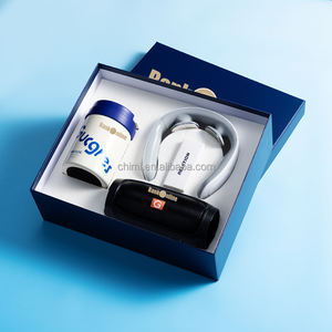 Lüks kurumsal promosyon iş ofis seti Tumblers + boyun masaj + hoparlör pazarlama ürünleri Logo ile ofis hediye seti - Product Image 1