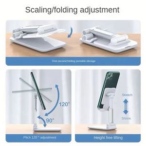 Adjustable Phone Holder for Desk Mobile Phone Holder <b>Stand</b> Universal Desktop Smart Phone Tablet <b>PC</b> Bracket - Product Image 6
