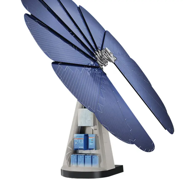 Sistema solar de girasol inteligente de producción original de fábrica 3Kw con almacenamiento de energía 5KWh precio más bajo seguimiento automático de la luz solar