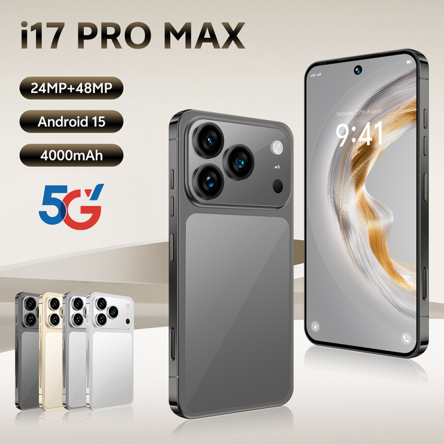 I17 Pro Max Mini Smartphone 5.0-inch Display 4GB+128GB Deca Core Android15 Low Price Smart Phone