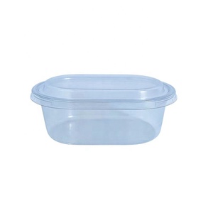 High Quality 500ml Plastic Packaging Food Grade material Clear Box Cake Container