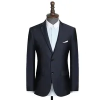 Men's Seamless Office Suit, Stylish Wool Suit Jacket