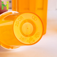 6DR 8DR 13DR 16DR 20DR 30DR 40DR 60 Dram Plastique Orange Ambre Bouchon À Vis Flacons Pilules Grand Avec Couvercle