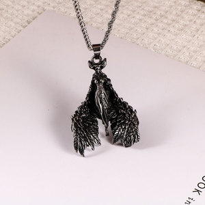 Collar de Acero Inoxidable con Colgante de Alas de Ángel para Hombre, Estilo Hip Hop, Anime, SP1119 - Product Image 1