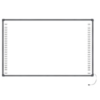 Tableau blanc interactif électronique IBoard 85 pouces 4K LCD infrarouge optique multi-touch 20 points, cadre en aluminium noir, 8 Go de RAM, 128 Go de ROM