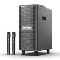 W-King K20PRO 360W Enceintes de sonorisation professionnelles pour scène, système de sonorisation portable, chariots de sonorisation, enceintes DJ avec caissons de basses