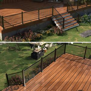 Barandilla BH Moderna G2 de Aluminio Resistente, Barandilla Recta para Terraza, Kit de Barandilla para Porche, Soporta hasta 800 Libras, Garantía de por Vida - Product Image 6