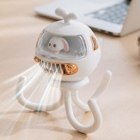 3600mAh niedlicher Oktopus-Design-Baby-Wohnwagen-Lüfter tragbarer Mini-Klingenloser Lüfter