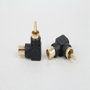 Conector RCA Phono en Ángulo Recto de 3.18mm con Aislamiento Negro de 2 Pines, Adaptador de Audio y Video - Product Image 3