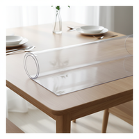 Feuille de plastique souple transparente en PVC de 2 mm d'épaisseur, anti-poussière, pour nappe, rideau, découpe sur mesure