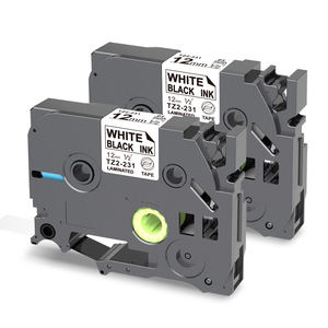 Ruban adhésif de haute qualité <span class=keywords><strong>TZe</strong></span> <span class=keywords><strong>231</strong></span> Tze231 12MM Noir sur blanc pour imprimante d'étiquettes Brother P-Touch Ruban d'étiquetage Tz - Product Image 1