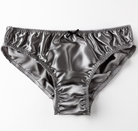 Strings en Soie de Mûrier pour Femmes, Taille Basse, Tissé Uni, Confortable et Respirant, Sous-vêtements Jeunesse, Vente en Gros Transfrontalière