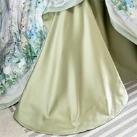 Parure de lit quatre pièces haut de gamme 60 pièces, motif floral doux, housse de couette quatre saisons, draps rafraîchissants, luxe léger