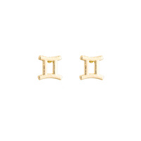 12 boucles d'oreilles en plaqué or, 1 paire de bijoux de mode, 12 constellations, cadeau d'anniversaire pour femmes, Horoscope, signe du zodiaque