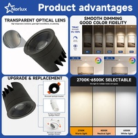 Module LED encastré COB MR16 10W 15W en aluminium, modèle coupelle, pour éclairage intérieur commercial, prix de gros