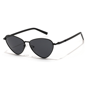 Gafas de sol tipo ojo de gato, montura completa plateada, lentes polarizadas verdes, protección solar unisex para adultos - Product Image 4