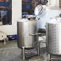 Fermenteur conique en acier inoxydable DYE 200L 2HL à double paroi avec chemise de refroidissement au glycol et trappe de visite supérieure pour la fermentation de la bière