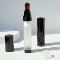 Fourniture de bouteilles d'emballage cosmétiques Bouteilles sous vide en lotion PP Bouteilles pulvérisatrices de 12ml 20ml avec pinceaux de maquillage,