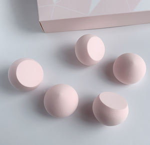 Moda nueva llegada cosméticos licuadora Puff pan maquillaje esponjas PU convertirse en más grande húmedo seco uso lavable maquillaje esponjas - Product Image 4