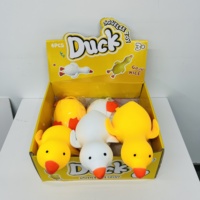 Jouet à presser en forme de canard géant, à remontée lente, anti-stress, en caoutchouc TPR souple, pour enfants et adultes