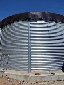Tanque de agua corrugado prefabricado de acero galvanizado Capacidad de 100 <span class=keywords><strong>m3</strong></span> para silos de almacenamiento de riego agrícola Tipo de producto - Product Image 2