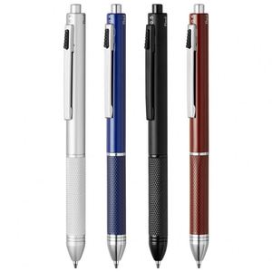Stylo multifonction 4-en-1 avec capteur de gravité, métal, rouge, bleu, noir, stylo à bille, crayon mécanique, cadeau d'affaires - Product Image 4