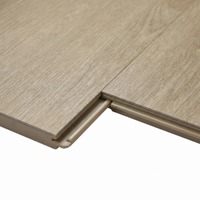 Plancher SPC moderne à grain de bois antidérapant, 100 % étanche, système de clic, vinyle rigide pour hôpitaux et hôtels