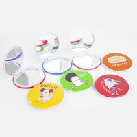 Miroir compact rond TALENT de haute qualité, prix d'usine, 75 mm, miroir cosmétique, bouton, miroir de maquillage